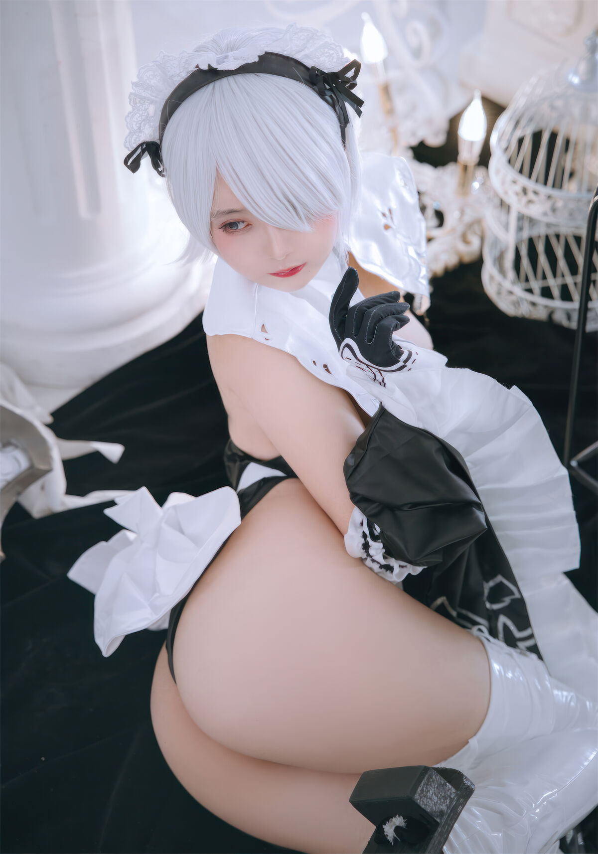 View - Coser@日奈娇 - 2B奶盖女仆 - 